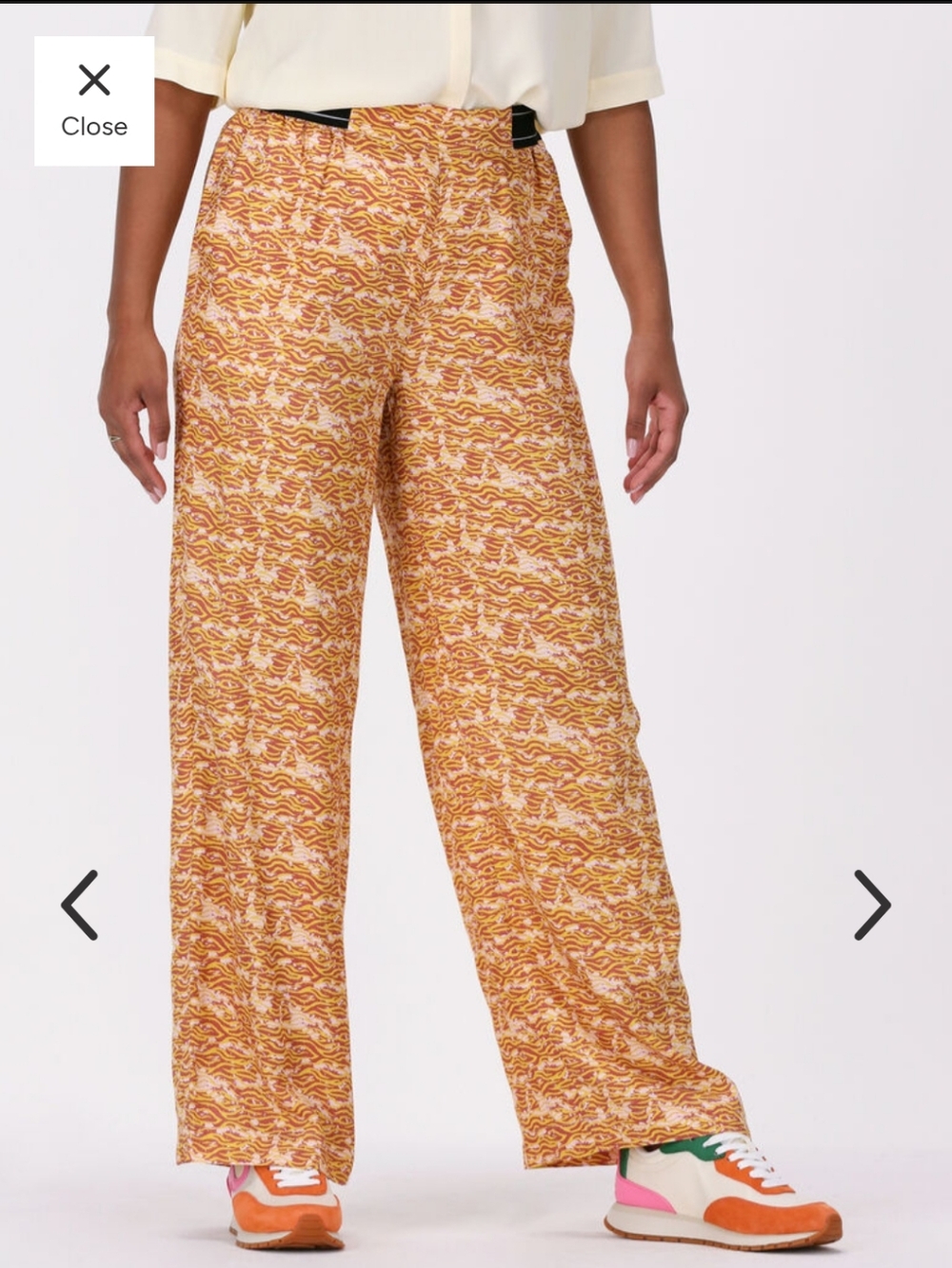 Scotch & Soda Colette Printed Cotton-Viscose Blend Summer Pants Sz L